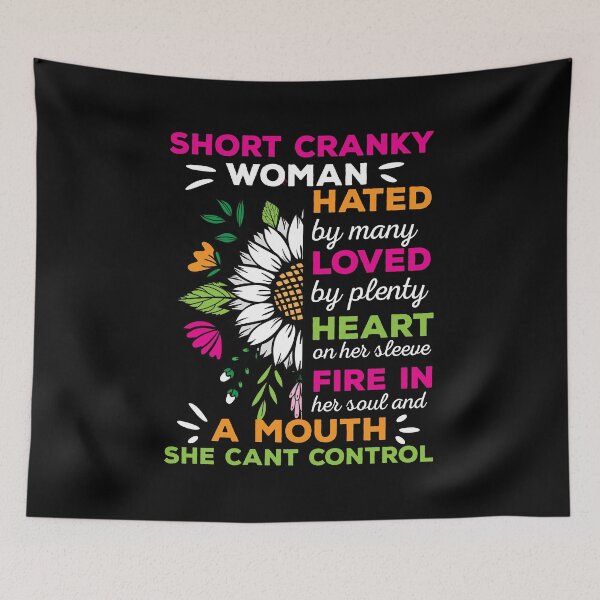 Item preview, Short Cranky Woman Hated By Many Loved By Plenty Sunflower Mother's Day designed and sold by Designer-Girl.