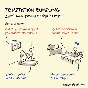 Artwork thumbnail, Temptation bundling by Sketchplanations