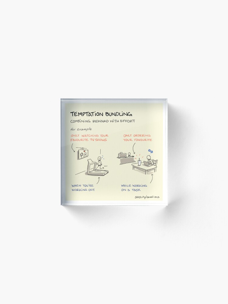 Thumbnail 2 of 5, Acrylic Block, Temptation bundling designed and sold by sketchplanator.