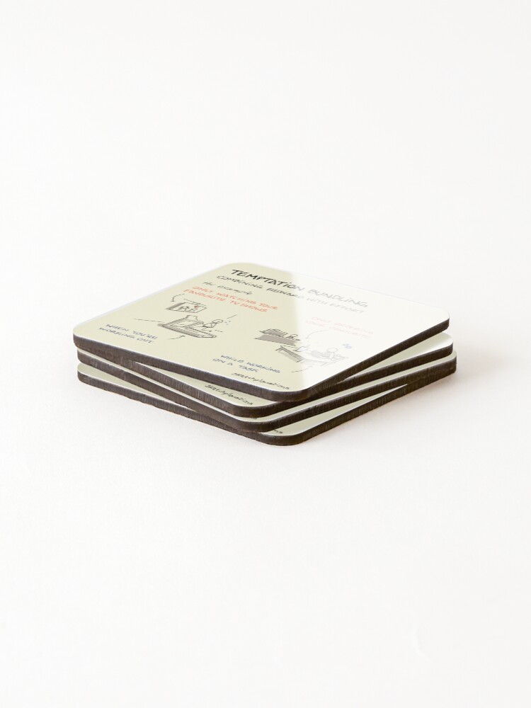 Thumbnail 4 of 5, Coasters (Set of 4), Temptation bundling designed and sold by sketchplanator.