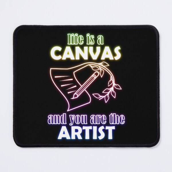 Item preview, Neon colored artwork - Life is a canvas and you are the artist designed and sold by llooddroos.