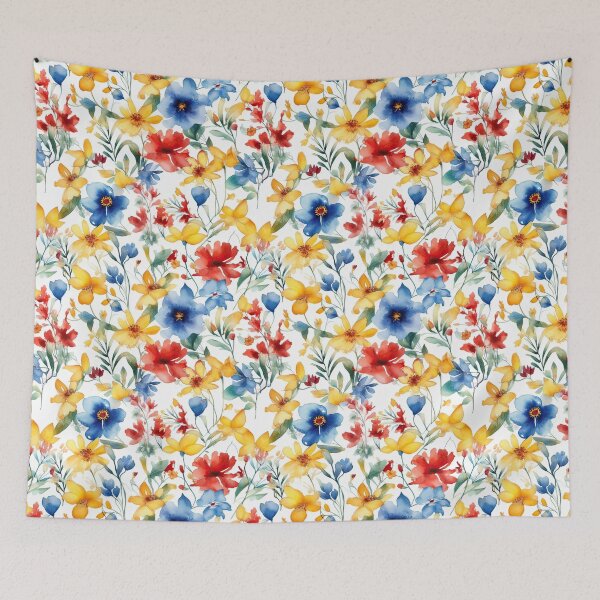 Item preview, Watercolor Floral Seamless Pattern designed and sold by duke818.