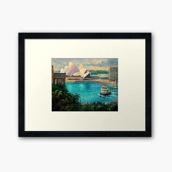 Opera House, Sydney Harbour Framed Art Print