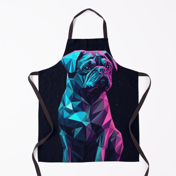 Item preview, Pug dog retrowave vintage neon 80s designed and sold by MDCGraphics.