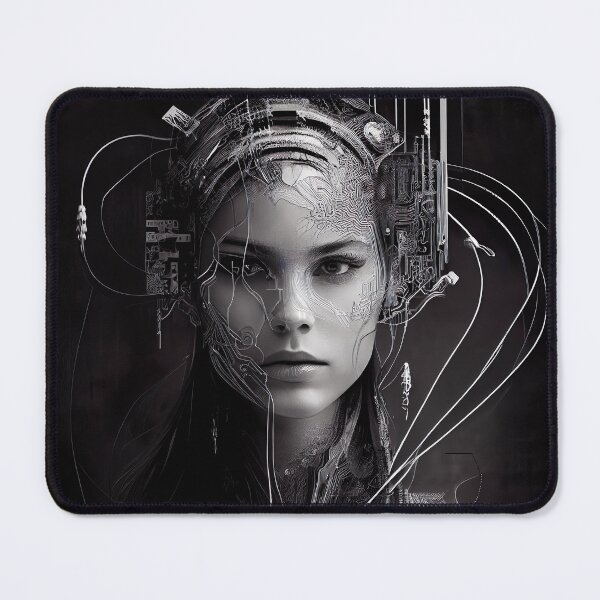 Item preview, AI Art | Cyborg Woman #03 designed and sold by Fractal-Graphic.