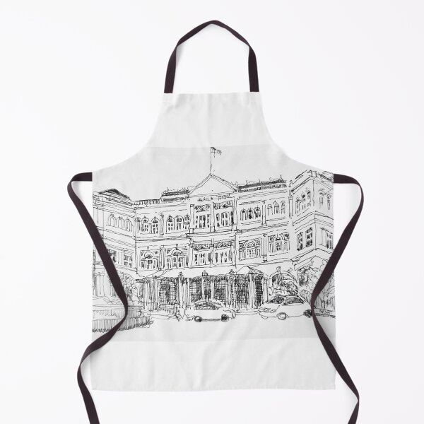 Item preview, Raffles Hotel, Singapore ink sketch designed and sold by Almondtree.