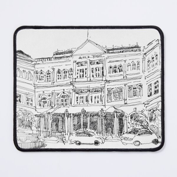 Item preview, Raffles Hotel, Singapore ink sketch designed and sold by Almondtree.