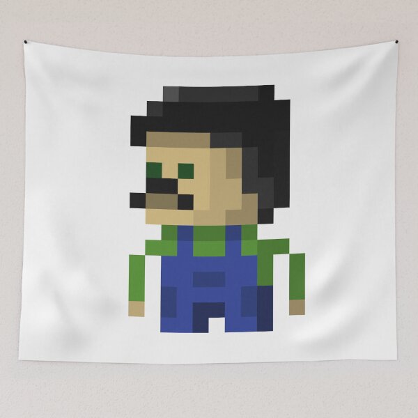 Item preview, Pixel Art Service Technician | Nostalgic Repairman Artwork designed and sold by anycolorart.
