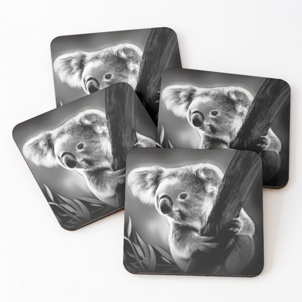 Item preview, Koala In Tree Black and White artwork designed and sold by JoeBensonDesign.