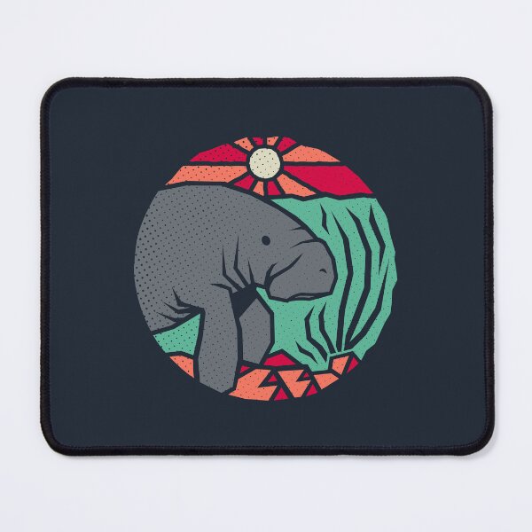 Item preview, Manatee Explores - Rustic Manatee Art designed and sold by Bangtees.