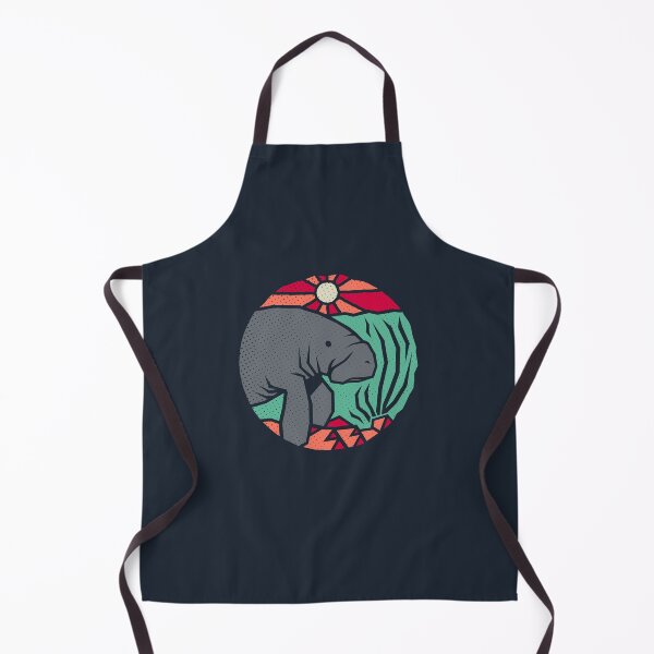 Item preview, Manatee Explores - Rustic Manatee Art designed and sold by Bangtees.