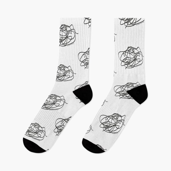 Item preview, Thought Pattern Thinking Scribble - Black designed and sold by pixelspantry.