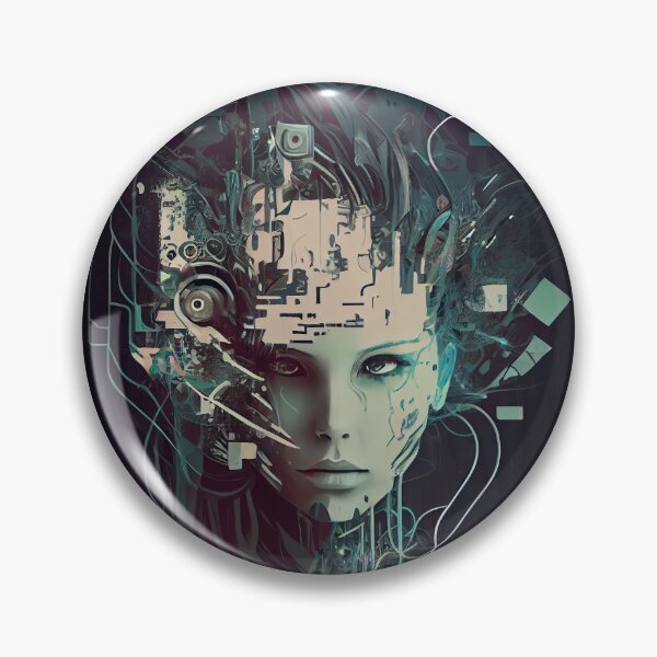 Item preview, AI Art | Cyborg Woman #04 designed and sold by Fractal-Graphic.