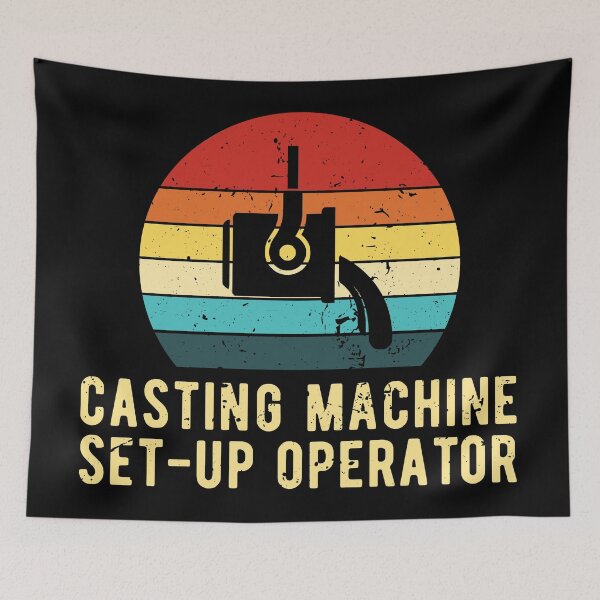 Item preview, Retro Casting Machine Set-Up Operator Vintage  designed and sold by NestaReign.