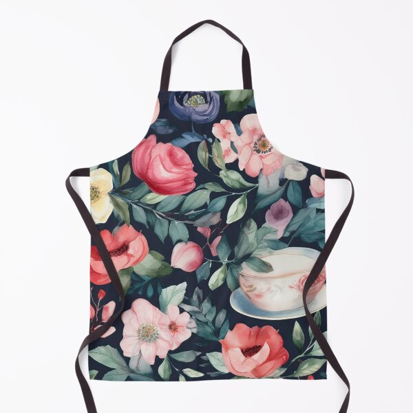 Item preview, Watercolor Floral Cup Seamless Pattern designed and sold by duke818.