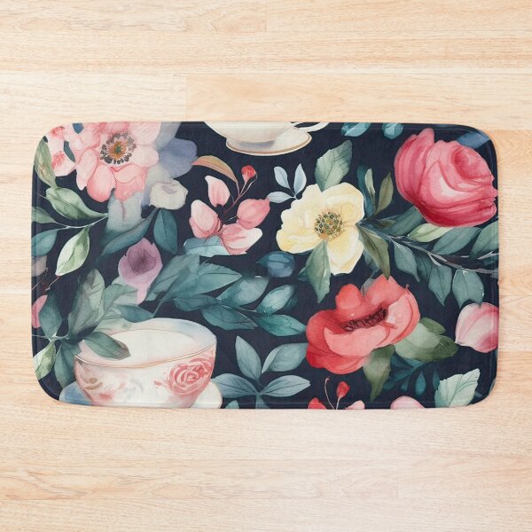 Item preview, Watercolor Floral Cup Seamless Pattern designed and sold by duke818.