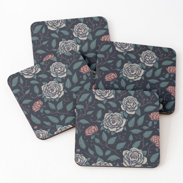 Item preview, Pattern of Camellia flowers and leaves designed and sold by Warih.