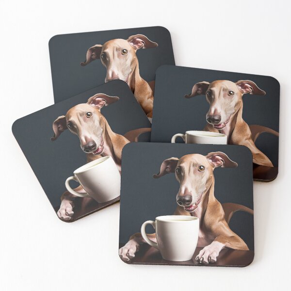 Item preview, Perky Pup: Adorable Azawakh Coffee Art for Caffeine Lovers  designed and sold by ClawedCreations.