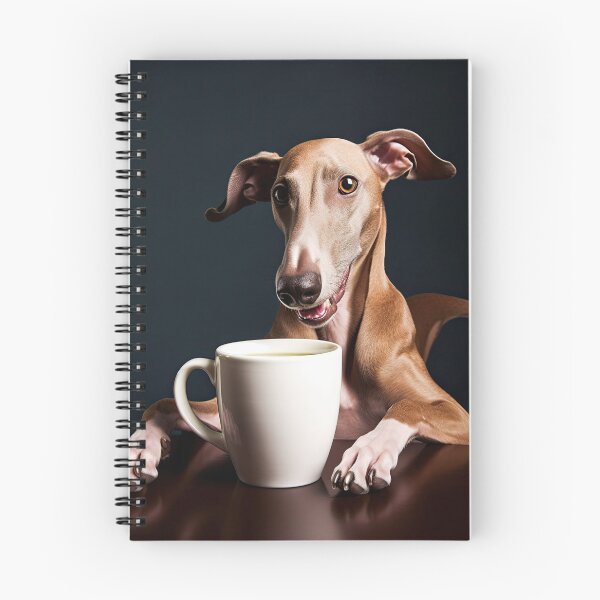 Item preview, Perky Pup: adorable arte de café Azawakh para amantes de la cafeína designed and sold by ClawedCreations.