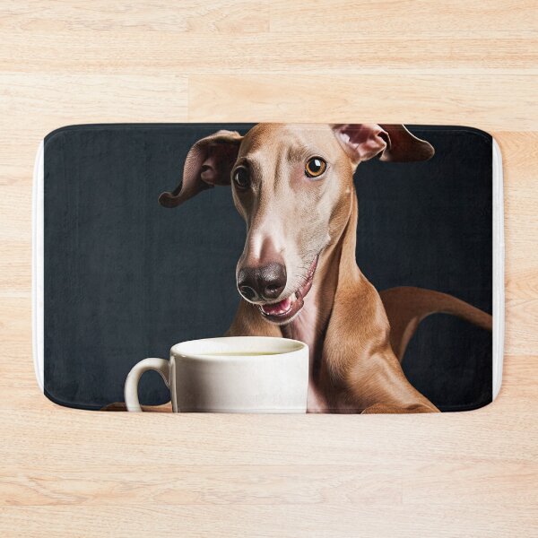 Item preview, Perky Pup: Adorable Azawakh Coffee Art for Caffeine Lovers  designed and sold by ClawedCreations.