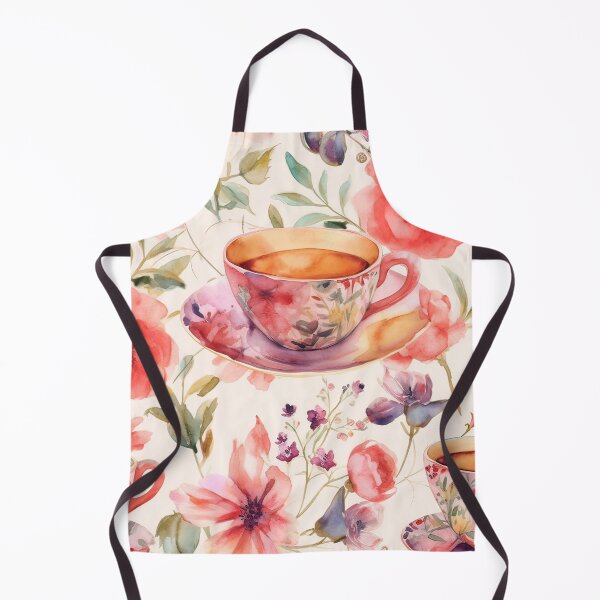 Item preview, Watercolor Floral Cup Seamless Pattern designed and sold by duke818.