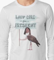 Vote for Lady Bird Dir. Greta Gerwig Long Sleeve T-Shirt