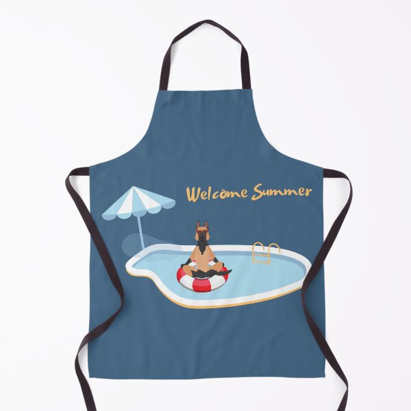 Item preview, Welcome Summer with German Shepherd Wearing Sunglasses on Pool Float designed and sold by SeasonalDogs.