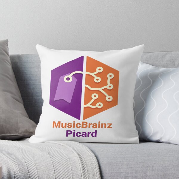 MusicBrainz Picard Throw Pillow