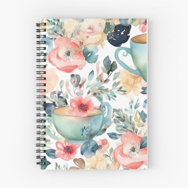 Item preview, Watercolor Floral Cup Seamless Pattern designed and sold by duke818.