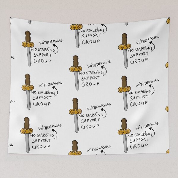 Item preview, No Stabbing Withdrawal Support Group  designed and sold by natz162.