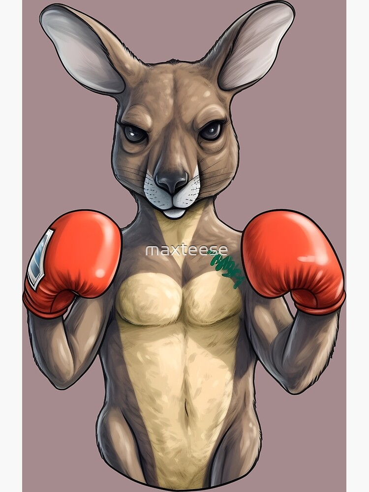 Stock Vector Kangaroo Man Boxing Ring Stock Vector (Royalty Free) 734878222  | Shutterstock