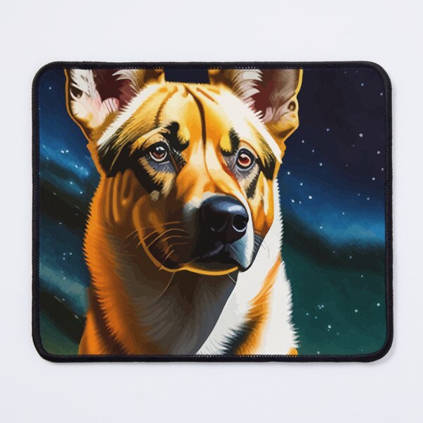Item preview, Dog Under The Starry Night designed and sold by ArtisticAllure1.