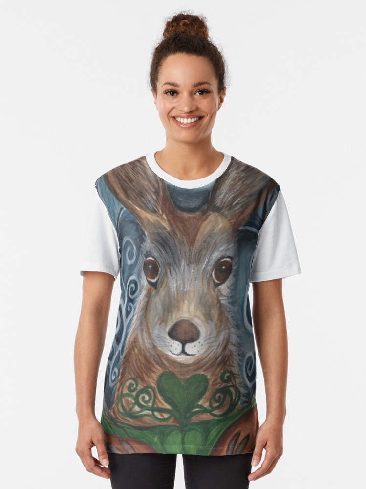 Thumbnail 2 of 5, Graphic T-Shirt, Moon Hare designed and sold by Creative1927.