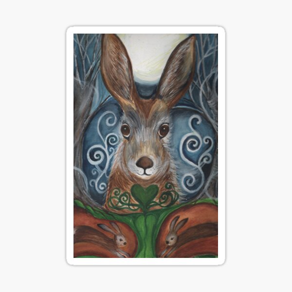 Moon Hare Sticker