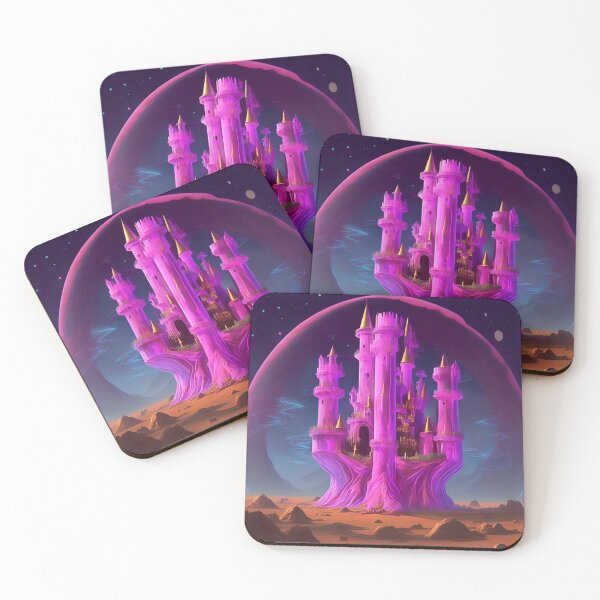 Item preview, Magenta Fairy Castle on Mars designed and sold by RADRussell.