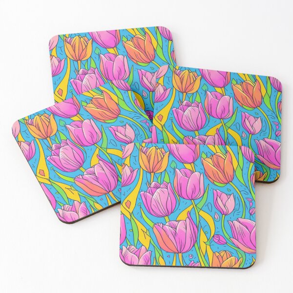 Item preview, Pattern of Tulip flowers and leaves designed and sold by Warih.