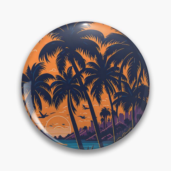 Item preview, Tropical Paradise Sunset: A Colorful and Vibrant T-Shirt Design Graphic designed and sold by DigitalDream Gallery.
