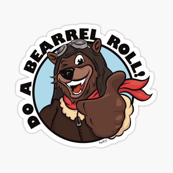 Do a barrel roll! (Bumper Sticker) Spiral Notebook for Sale by