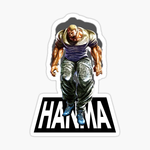 Yuichiro Hanma Baki the grappler sticker Sticker for Sale by