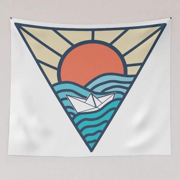 Item preview, Art Deco Sea Origami Boat designed and sold by ThomasKadmon.