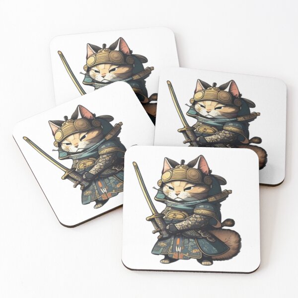 Item preview, samurai kitty designed and sold by teeks82.
