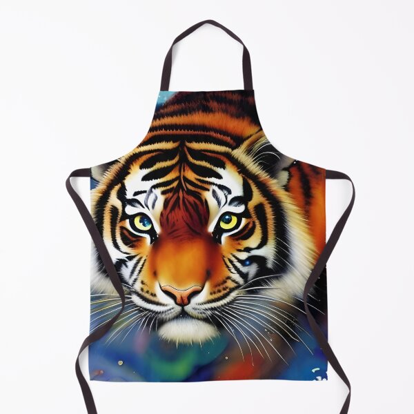 Item preview, Tiger emerging from watercolors designed and sold by Caros-Lines.