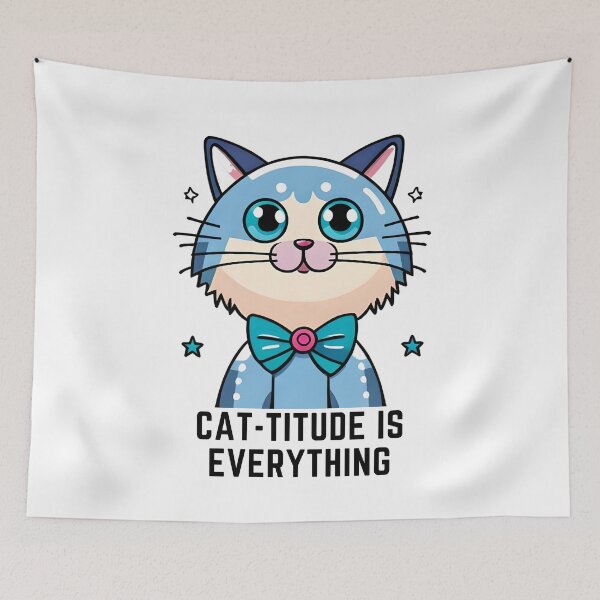 Item preview, Cat-titude is everything  designed and sold by Yeamie-Boutique.