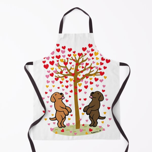 Item preview, Shower of Hearts and Fox Red Lab and Chocolate Lab designed and sold by HappyLabradors.