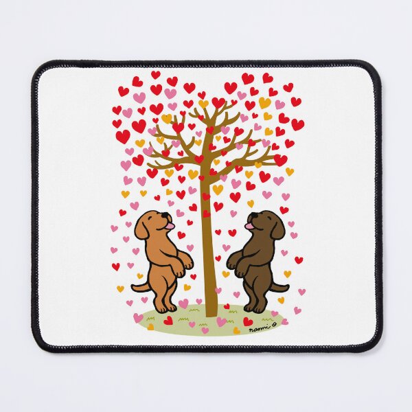 Item preview, Shower of Hearts and Fox Red Lab and Chocolate Lab designed and sold by HappyLabradors.
