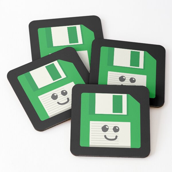 Item preview, Green Floppy Disk | Vintage Retro Computer | Geek Gift ideas designed and sold by Fluffy-Vectors.