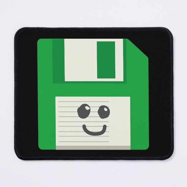 Item preview, Green Floppy Disk | Vintage Retro Computer | Geek Gift ideas designed and sold by Fluffy-Vectors.