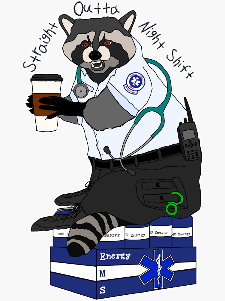 Straight Outta Night Shift Nurse Sloth T-Shirt Straight Outta Night Shift Nurse Sloth T-Shirt