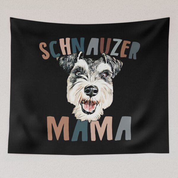 Item preview, Schnauzer Mama Cute Retro designed and sold by printify.