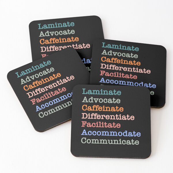 Item preview, Show Your Passion for Special Education with this Laminate Advocate Caffeinate Educate designed and sold by Artsy Apparels.